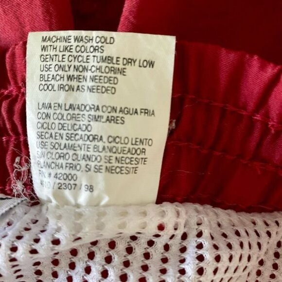 Basic Editions Red Swim Trunks Mens Large - Picture 6 of 8